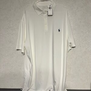 Ralph Lauren White Polo Shirt with Logo NWT